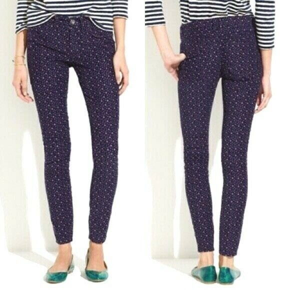 Madewell Skinny Ankle Printed Cords Polka Dot